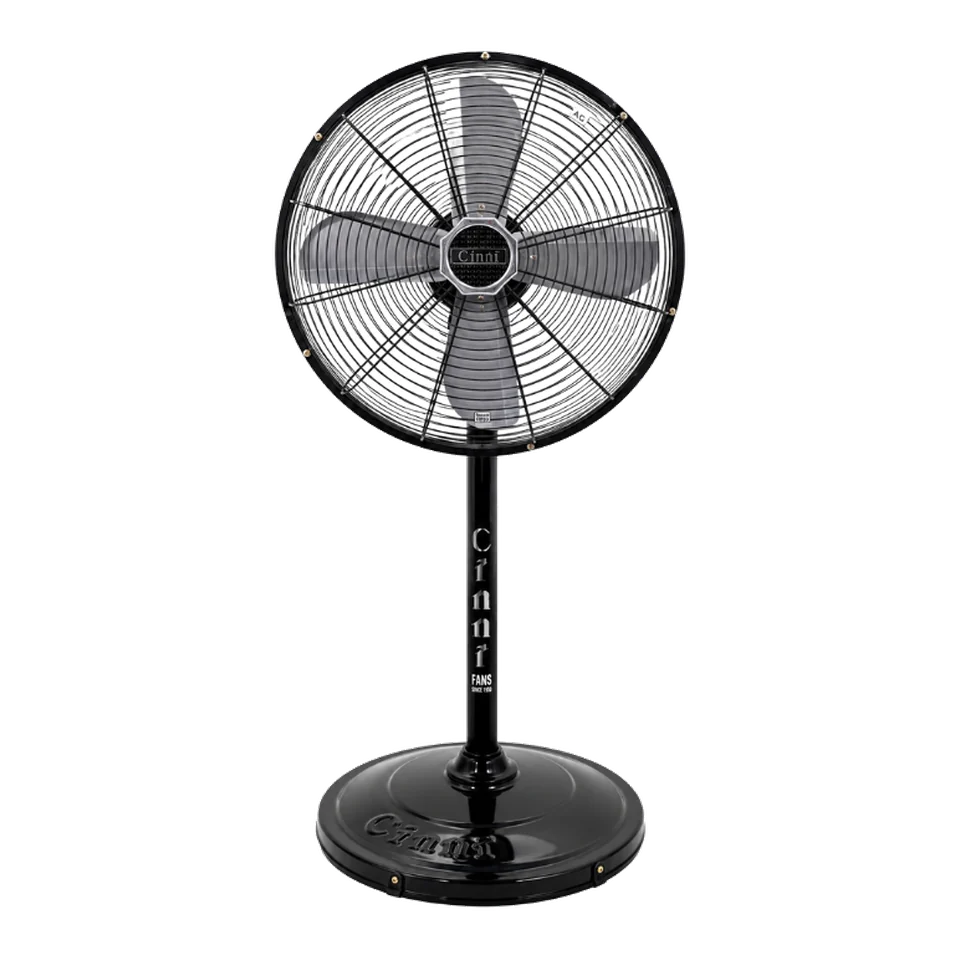 Cinni Long Pedestal 400 mm stand fan with chrome blades